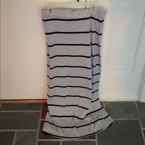 Striped maxi skirt